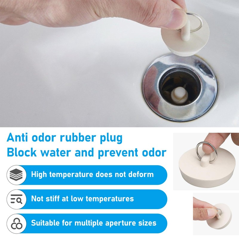 4 Pcs Bath Plug, Sink Plug Replacement, Sink Plug, Bathroom