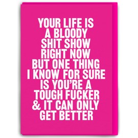 Brainbox Candy Thinking of You Funny Card - Real Hackney Dave - Show Thinking Of You - Funny Funny Artistic Humor - For Him and Him Men, Women, Friends