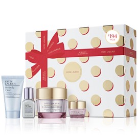 Estée Lauder Resilience Moisturizer Holiday Skincare Set | The Radiance Routine | Includes Full-Size Moisturizer + Cleanser, Eye Cream, Face Serum