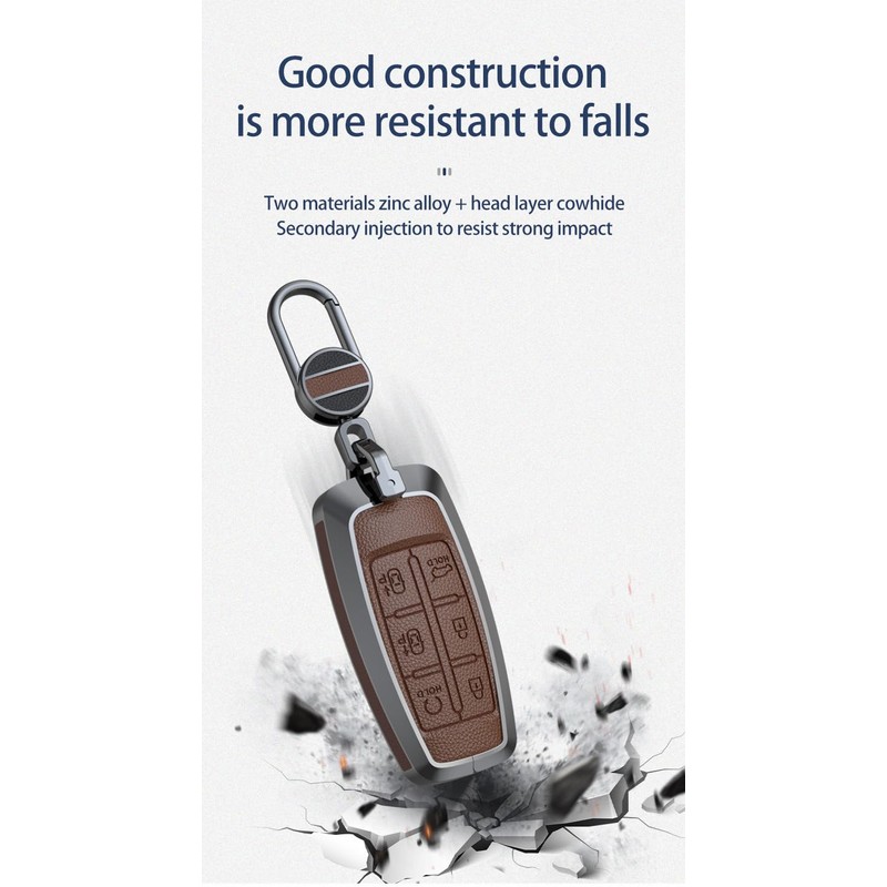 TECART Leather Smart Key Fob Case Protective Cover Compatible with