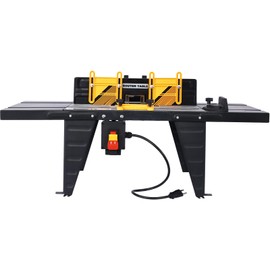 Table Saw Electric Benchtop Router Table 34" x 13.5" x16"Wood Working Craftsman Tool (Black)