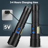 Cinlinso Rechargeable LED Flashlights High Lumens 2 Pack, 990000 Lumen