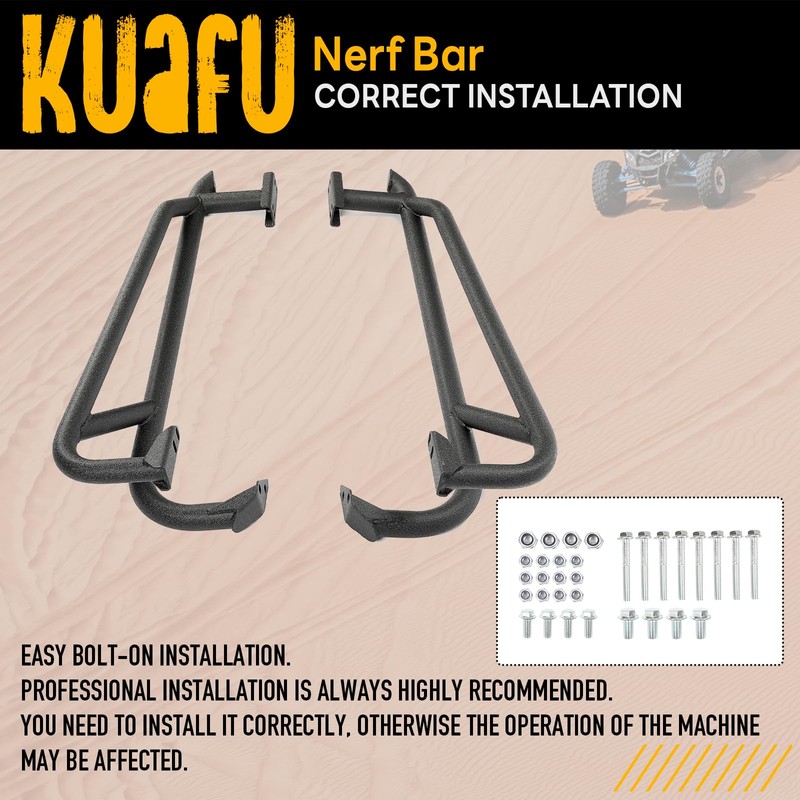 KUAFU Nerf Bar Compatible with 2019+ Honda Talon 1000R 1000X