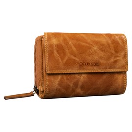 STILORD 'Thea' Leather Wallet for Women RFID Wallet Vintage NFC Protection Zipper Wallet with Genuine Leather Gift Box, Perugia Brown, Vintage character