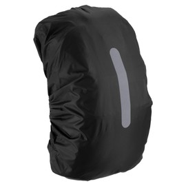 M METERXITY Backpack Rain Cover - Waterproof Lightweight Cover with Vertical Reflective Strap, Apply to Cycling/Mountain Climbing (75-85L, XXL, Black)