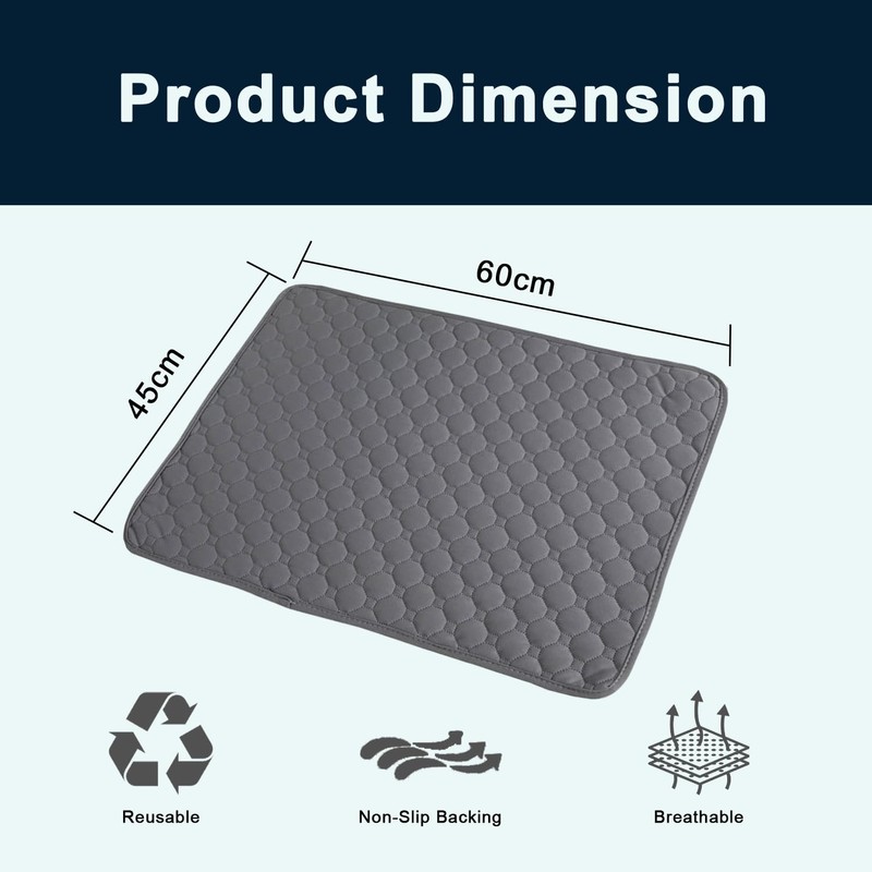 Waterproof Bed Sheet, 2PCS Reusable Incontinence Bed Pads Washable Bed