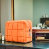 E-Tree Cute Makeup Bag,Quilted Cosmetic Bag,Make up Pouch for Purse,Toiletry