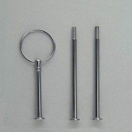 1 Set Metal 3 Tier Sturdy Party Wedding Cupcake Fruit Heavy Plate Stand Centre Handle Fittings Round Drill Round Hardware Rod Dessert Plate Platter Rack for Wedding Parties Favor Supply