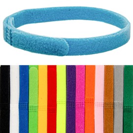 AIKS Double-Sided Fluff Puppy ID Collars - 15 Colors Adjustable Whelping Bands for Newborn Dogs and Cats