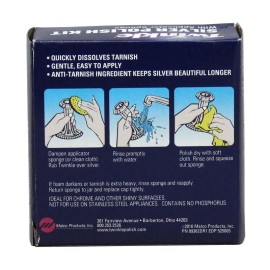 Twinkle No Scent Silver Polish 4.4oz Cream w/ Applicator Sponge Remove Scratches