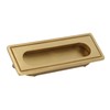 Brass Recessed Furniture Handle Kitchen Cupboard Cabinet Wardrobe Drawer Pulls