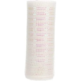 Florist Crafting Decorative Mesh Ribbon Roll - 6 in x 5 yds (White)