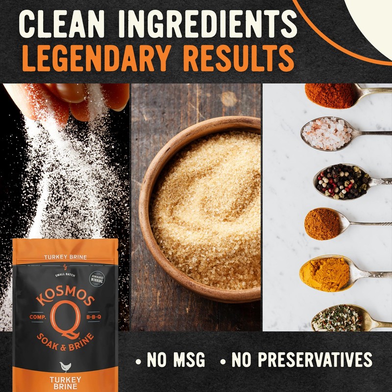 Kosmos Q Turkey Brine Soak, Brown Sugar & Worcestershire Spice