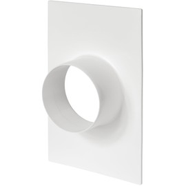 4 Inch / 100 mm Duct Connector Flange, Plastic Straight Pipe Flange for Heating Cooling Ventilation System (4 inch Rectangle)