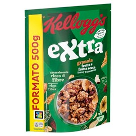 Kellogg's Cereali Extra | Gusto Frutta e Frutta Secca | Granola con Avena Croccante | Confezione Singola da 500g (1 x 500g)