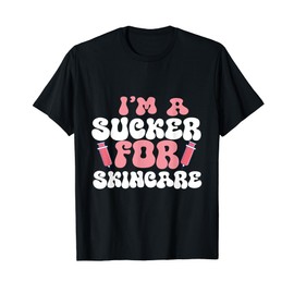 Retro Groovy I'm A Sucker For Skincare Valentine Dermatology T-Shirt