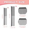 sourcing map Dog Cat Comb, Pet Combs Stainless Steel Teeth