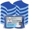 MR.SIGA Esponja Exfoliante de celulosa antiarañazos para Cocina, Doble Cara,