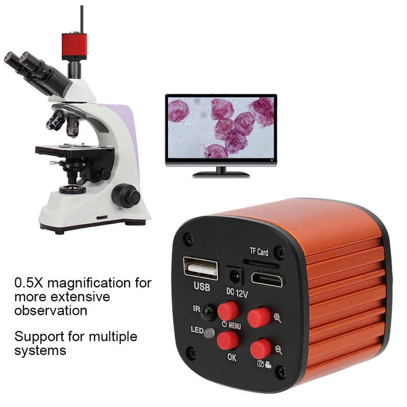 16MP USB Microscope Camera Kit Digital Magnifier with 0.5X Lens