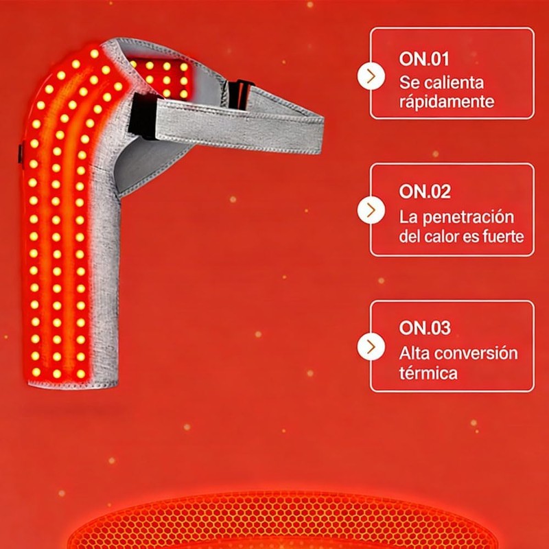 Terapia de Luz Roja para Hombro, Almohadilla de Terapia de,