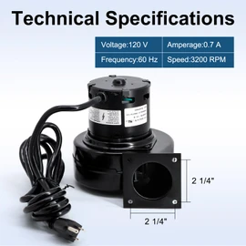 Criditpid A071 Centrifugal Blower Motor Replacement for Fasco 7021-7371, 7021-9987, Rotom R7-RB3, Century/AO Smith 9460, JA1C185, B01071 Blower.