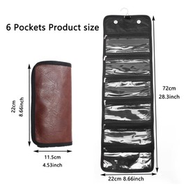 XINFULLWOL Money Organizer Wallet for Cash - Multi-Pocket Money Pouch with Envelopes for Budgeting, Receipts, Coupons, Currency Storage, and Card Holder Wallet (Brown, 6 pockets)