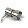 Silver Stainless Steel Minimalist Style Liquid Soap Dispenser for Bathroom