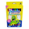 Norma 16 Marcadores Gigantes Lavables Doble Punta Marca Norma