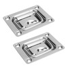 76 X 57mm 2PCS Flush Lift Pull Ring Handle 304