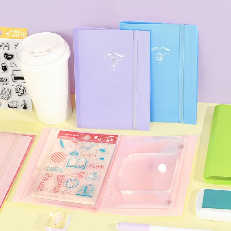 BG M File Clear Stamp File Baby Blue BT-CF011