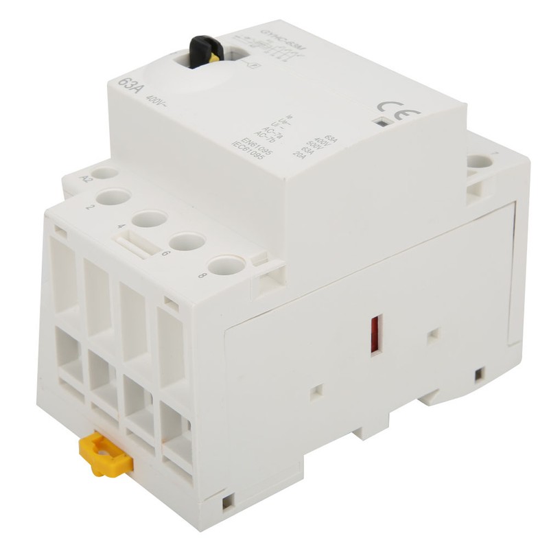 4P 63A 50Hz DIN Rail Household AC Contactor with Manual
