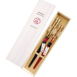 Couple Couple Chopsticks Zuiun Paulownia Box
