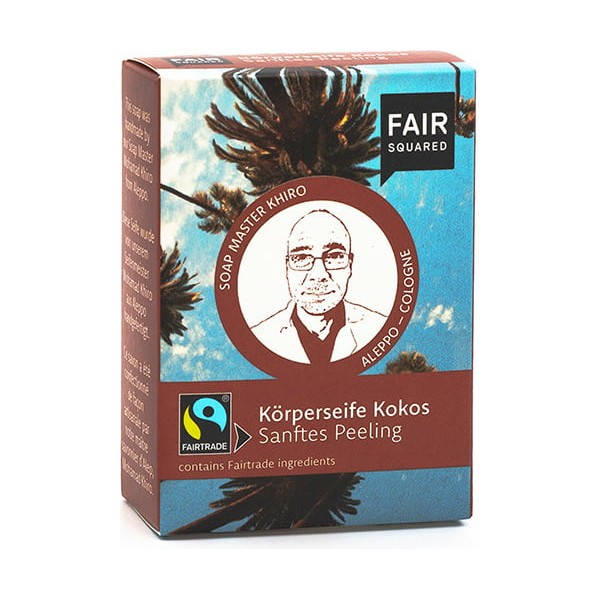 FAIR SQUARED Soft Peeling Coconut Body Soap, 80 g