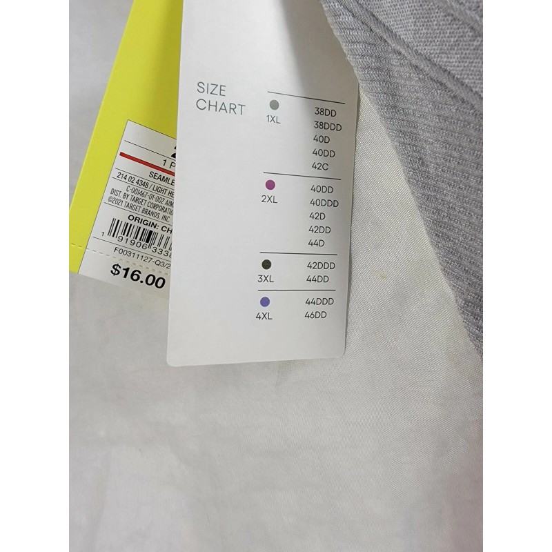 All In Motion Seamless Racerback Bra Women's Plus Size Medium