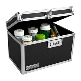 Caja Med con bloqueo de 5 x 8, color negro