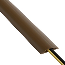 D-Line - Cubierta para cable de piso de 6 pies, protector de cable, extensión de cable, prevención de viajes de cables, protección de cables de alta resistencia, cavidad