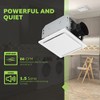 Homewerks 7140-80 Bathroom Fan Ceiling Mount Exhaust Ventilation, 1.5 Sones,