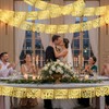 6 Pack Papel Picado Wedding Banner Gold, 120 ft Plastic
