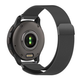 SumRioo 20 mm Bracelet for Garmin Vivoactive 5/Vivoactive 3/Vivoactive 3 Music/Venu 2 Plus/Venu Sq, Stainless Steel Replacement Strap Mesh Metal for Garmin Forerunner 55/245/245 Music/645/645 Music -