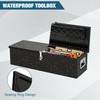 39 Inch Aluminum Truck Tool Box, Lockable Under Seat Storage