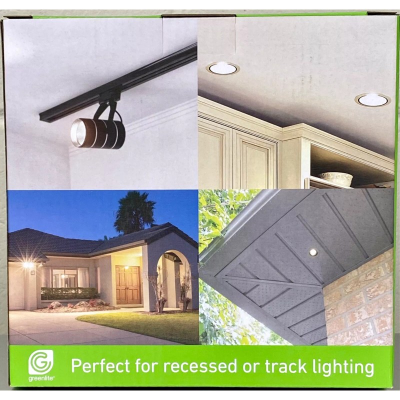 Greenlite 4x NEW Floodlights BR30 Light Bulbs 8w LED 65w