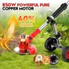 Electric Weed Wacker Cordless with Wheels, Weed Eater Battery Powered