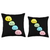 Dango Kawaii Cute Pastel Mochi Throw Pillow