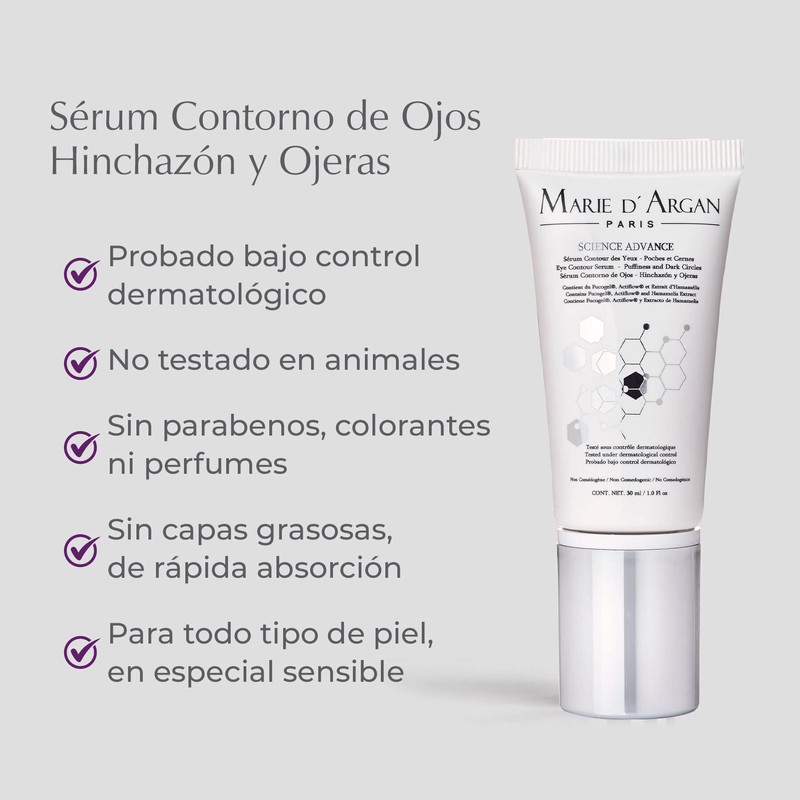 Marie d'Argan Sérum Contorno de Ojos - Hinchazón y Ojeras
