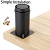 BTSKY 4Pcs 4 Inch Adjustable Replacement Furniture Legs Feets -