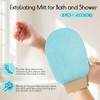 8Pcs Exfoliating Glove,Body Scrubber Exfoliator Mitt,Shower Gloves Exfoliating for Women,Men,Self-Tan