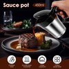 Insulated Gravy Boat, 450ml Gravy Jug with Hinged Lid, Double