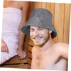 NOLITOY 2Pcs Felt Sauna Hat for Men Stylish Water Absorbing