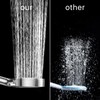 Properhome HS01 6-Way Pressure Boosting Hand Held Shower Head Round