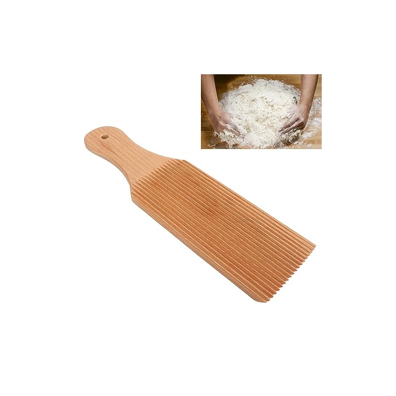 Gnocchi Boards and Wooden Butter Paddles, Unique Curved Gnocchi Board